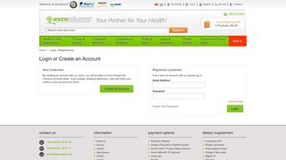 
                            2. Login or Create an Account - ascopharm