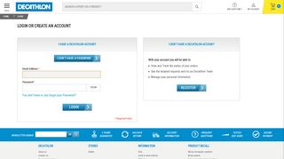 
                            6. Login or Create an Account - decathlon.ie