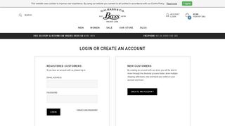 
                            6. Login or Create an Account - GH Bass