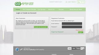 
                            7. Login or Create an Account - GO Airlink NYC