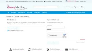 
                            6. Login or Create an Account - iBeautyMachine.com