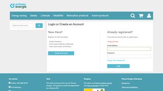 
                            1. Login or Create an Account - Primeo Energie Onlineshop