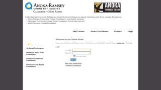 
                            7. Login or Register - Anoka Ramsey Community College