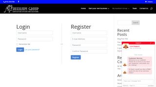 
                            5. Login or Register - My Auxilium Group