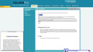 
                            1. Login or Register | New Ad | AdlandPro