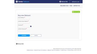 
                            1. Login Or Register | Senior Railcard by National Rail