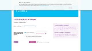 
                            3. Login or Register your account | P&O Ferries - EU