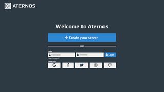 
                            11. Login or Sign up | Aternos | Free Minecraft Server