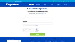 
                            2. Login or Sign up for an Account - Kings Island