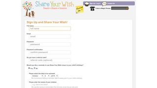 
                            11. Login or Sign Up - ShareYourWish