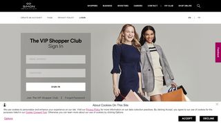 
                            6. Login Or Signup For The VIP Club - Premium Outlets