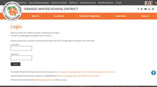 
                            8. Login - Orange Unified School District