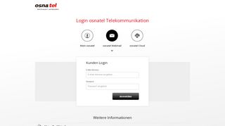 
                            2. Login osnatel Telekommunikation - Mein osnatel