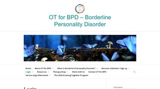 
                            1. Login - OT for BPD - Borderline Personality Disorder