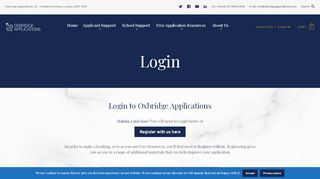 
                            3. Login - Oxbridge Applications