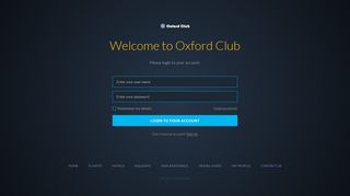 
                            3. Login - Oxford Club