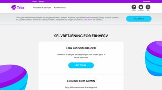 
                            8. Login på Selvbetjening for Erhverv - Login hos Telia …