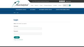 
                            1. Login | Pace Analytical Services