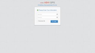 
                            5. Login Page - Abhibus GPS