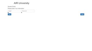 
                            3. Login Page - Air University Student Portal - AU Portals