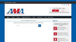 
                            6. Login page - American Motorcyclist Association