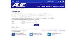 
                            4. Login Page - aue