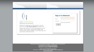 
                            1. Login Page - CCI Wireless