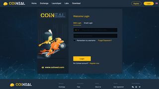 
                            1. Login page - coineal.com