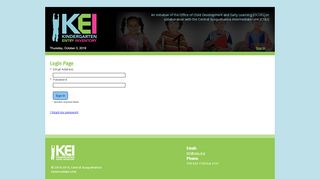 
                            8. Login Page - data.kei-pa.org