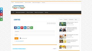
                            8. Login Page - Dieta e Saúde - dietaeboasaude.com
