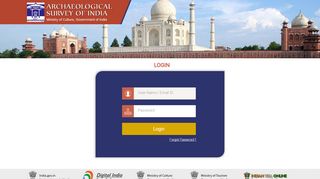 
                            2. Login Page | e-ASI | Application for e-governance of Archaeological ...