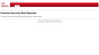 
                            5. Login Page - e.absa.co.za
