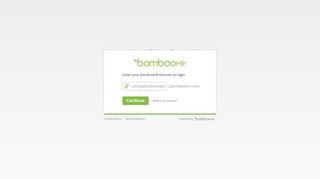 
                            9. Login Page for BambooHR Users