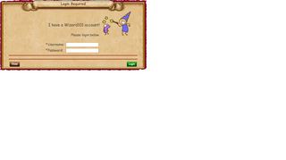 
                            5. Login Page - FREE Wizard Game Online For Kids | Wizard101