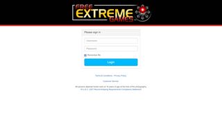 
                            1. Login Page. - freeextremegames.com