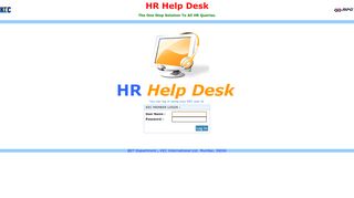 
                            5. Login Page : : HRHELPDESK