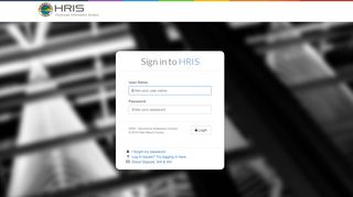 
                            2. Login page - HRIS