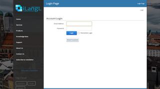 
                            2. Login Page - iLangL