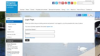 
                            6. Login Page - Kingston University London