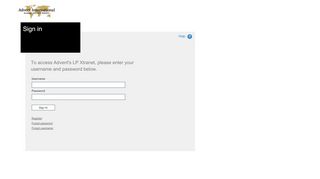 
                            7. Login Page - lpx.adventinternational.com