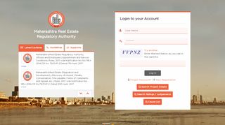 
                            1. Login Page : Maharashtra Real Estate Regulatory Authority