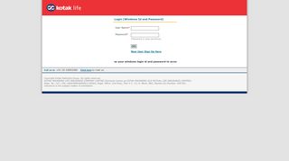 
                            6. Login Page - My Kotak Life