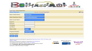 
                            6. Login Page | Online Registration