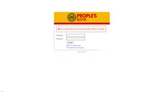 
                            8. Login Page - People's Bank