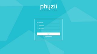 
                            5. Login Page - phyzii.cirrius.in