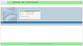 
                            5. Login Page - qas.sanitel.be
