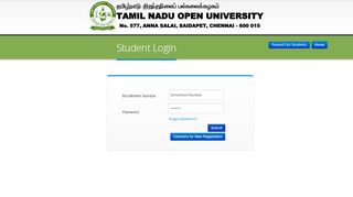 
                            2. Login Page | TamilNadu Open University