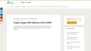 
                            4. Login page with jQuery and AJAX - Makitweb