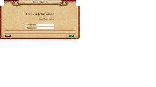 
                            1. Login Page - Wizard101