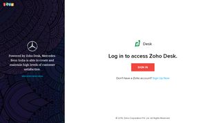 
                            1. Login Page - Zoho Desk